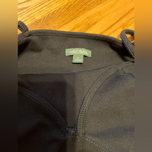 Wild Fable Black Ribbed Sleeveless Dress- Medium 🖤 - Picture 2 of 12